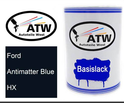 Ford, Antimatter Blue, HX: 500ml Lackdose, von ATW Autoteile West.